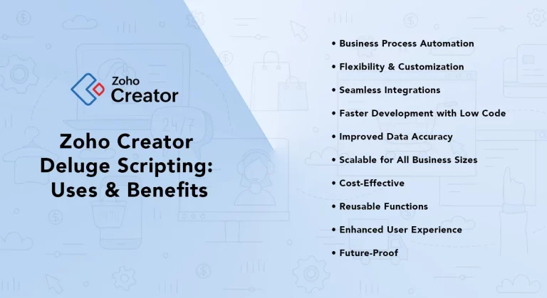 Zoho Creator Deluge Scripting: Uses, Benefits & Real-World Examples 3 Zoho Creator Deluge Scripting: Uses, Benefits & Real-World Examples