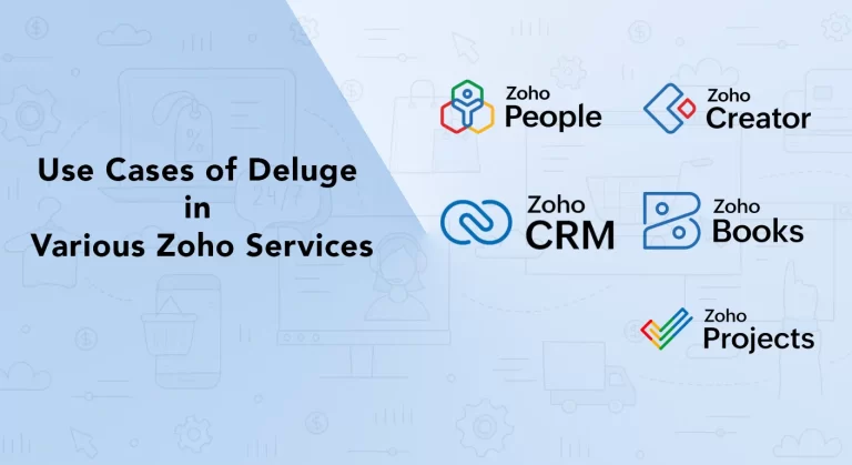 Use Cases of Deluge in Various Zoho Services 3 Use Cases of Deluge in Various Zoho Services