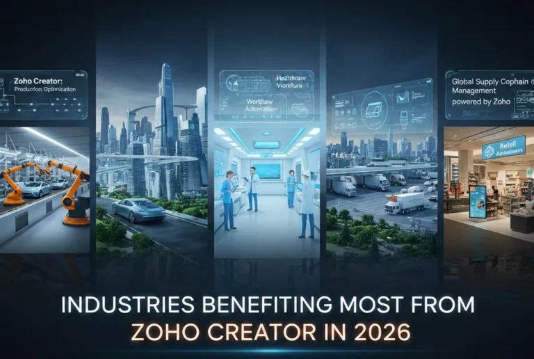 Industries That Benefit Most from Zoho Creator in 2026 2 Industries That Benefit Most from Zoho Creator in 2026