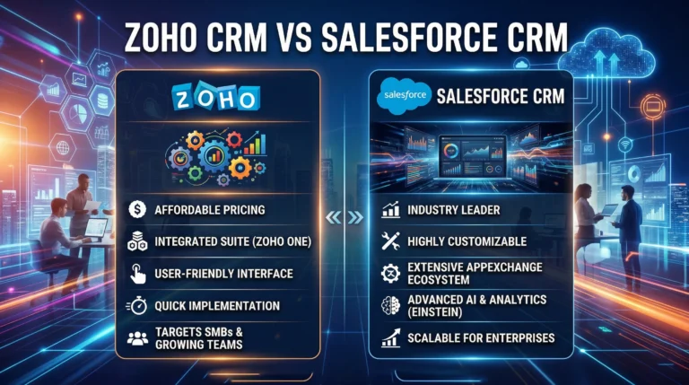 Zoho CRM vs Salesforce: Which One is Better in 2026? 3 Zoho CRM vs Salesforce: Which One is Better in 2026?